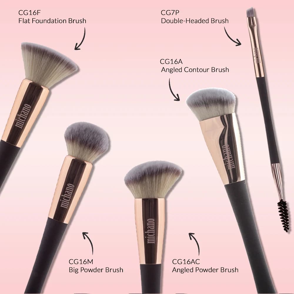 براش ابرو میچانو مدل angled brow brush – کد CG7AB — تصویر ۵