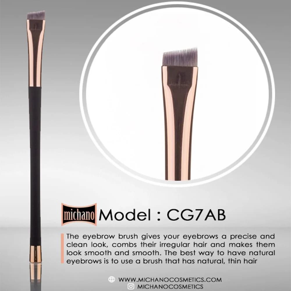 براش ابرو میچانو مدل angled brow brush – کد CG7AB — تصویر ۳