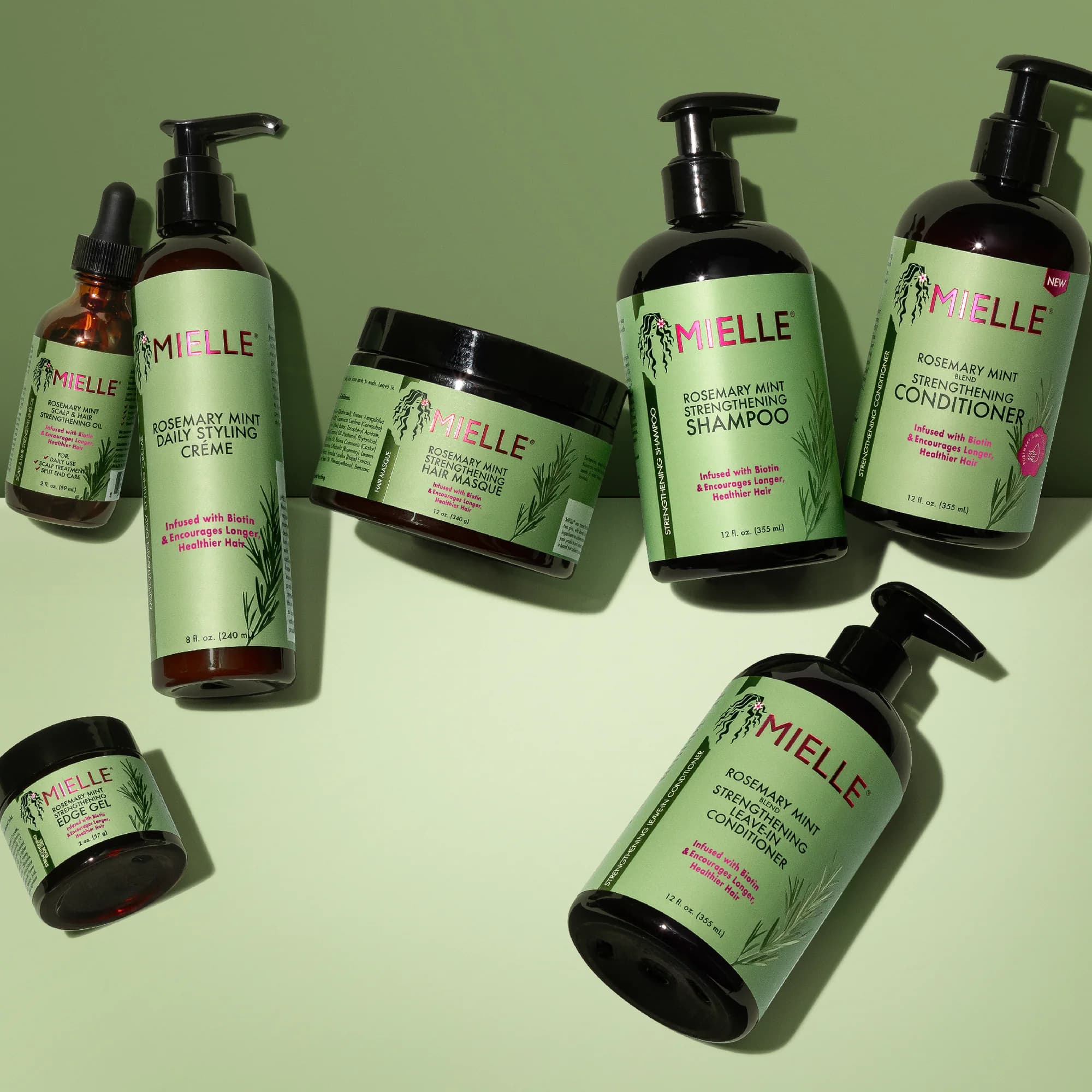ماسک مو ضد ریزش حاوی رزماری میله مدل Rosemary Mint Strengthening Hair Masque حجم 340 گرم — تصویر ۴