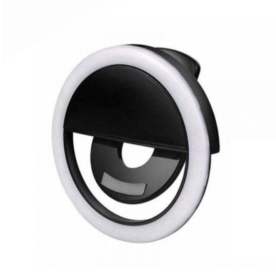 رینگ لایت سلفی موبایل رنگ مشکی Mobile selfie Ring Light Black