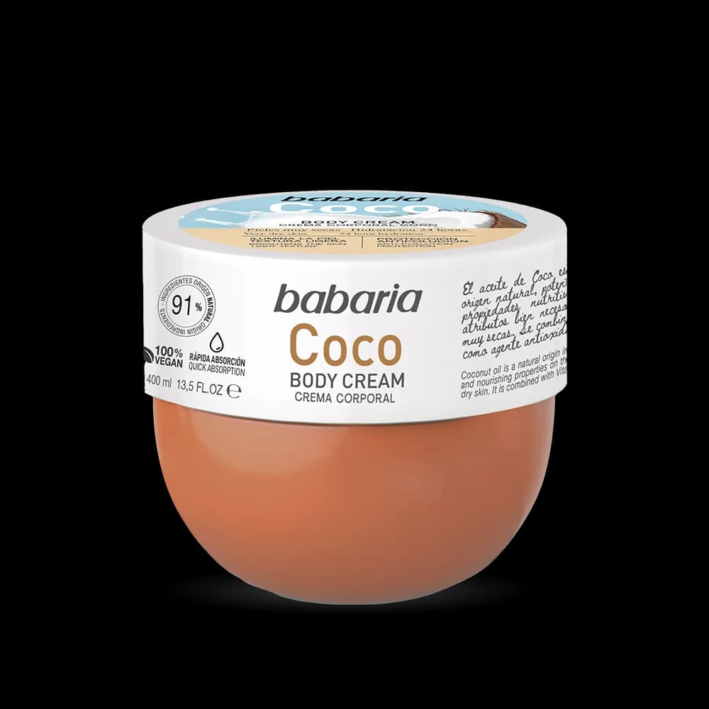 کرم بدن نارگیل باباریا مدل Coco Body Cream حجم 400 میلی لیتر