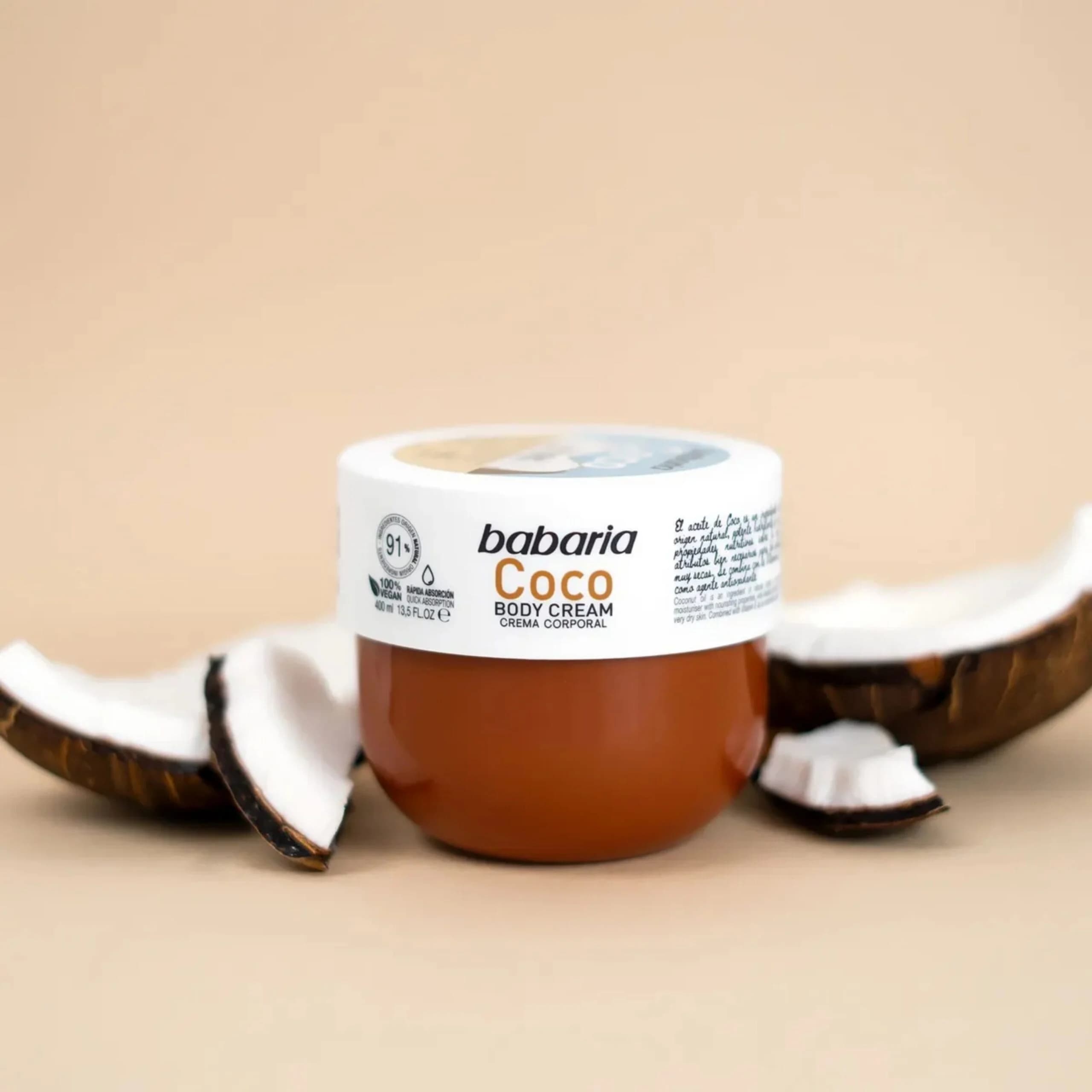 کرم بدن نارگیل باباریا مدل Coco Body Cream حجم 400 میلی لیتر — تصویر ۲