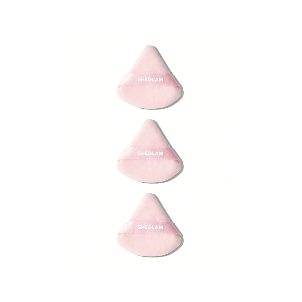 پاف سه عددی شیگلم رنگ صورتی مدل Insta-Ready Powder Puff