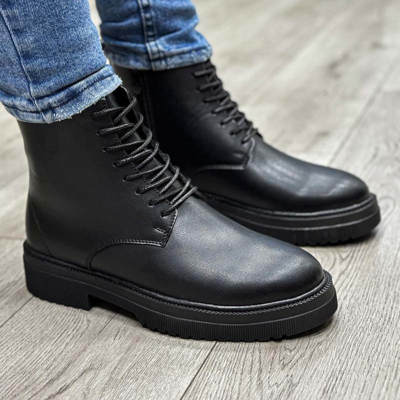 بوت مردانه TIMBERLANDرنگ مشکی ساده کد 34425 — تصویر ۵