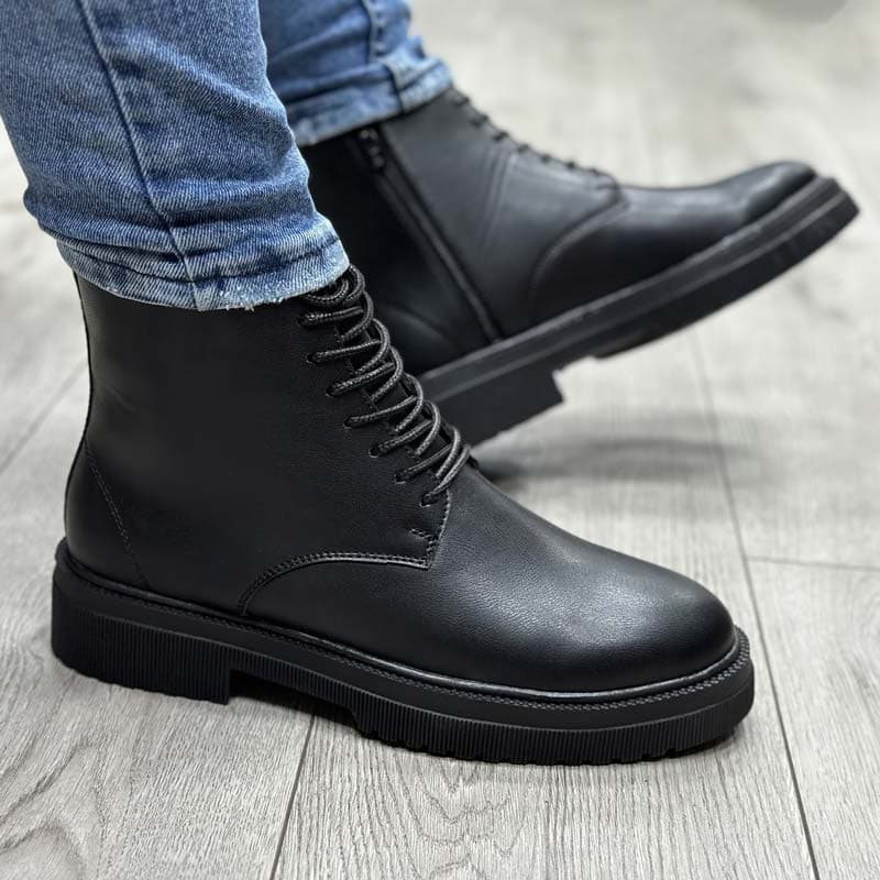 بوت مردانه TIMBERLANDرنگ مشکی ساده کد 34425 — تصویر ۳