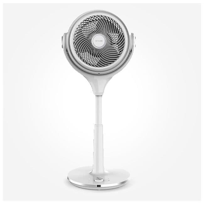 پنکه سیرکولاتور مدرن برقی پایه دار پلاستیکی سفید مدل CROWNLINE CF-254