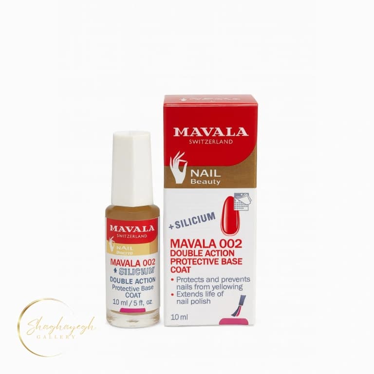 لاک پایه تقویتی و محافظ ناخن ماوالا 002 با سیلیکون MAVALA حجم ۱۰ میل