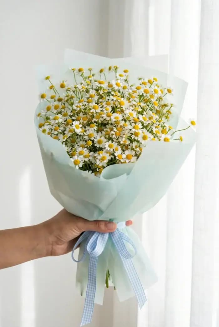 دسته گل بابونه کد 3061 – بلورا — تصویر ۲