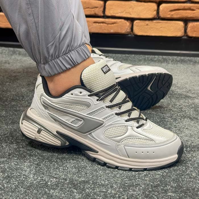 کتونی مردانه اسپرت مدل دیزل رنگ سفید کد 3640 — تصویر ۴