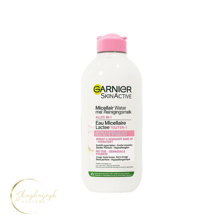 میسلار پاک‌کننده صورت پوست خشک و حساس گارنیه Garnier SkinActive Micellar Lactée حجم 400 میل