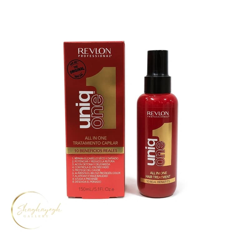 اسپری درمانی مو یونیک وان قرمز رولون Uniq One REVLON — تصویر ۲