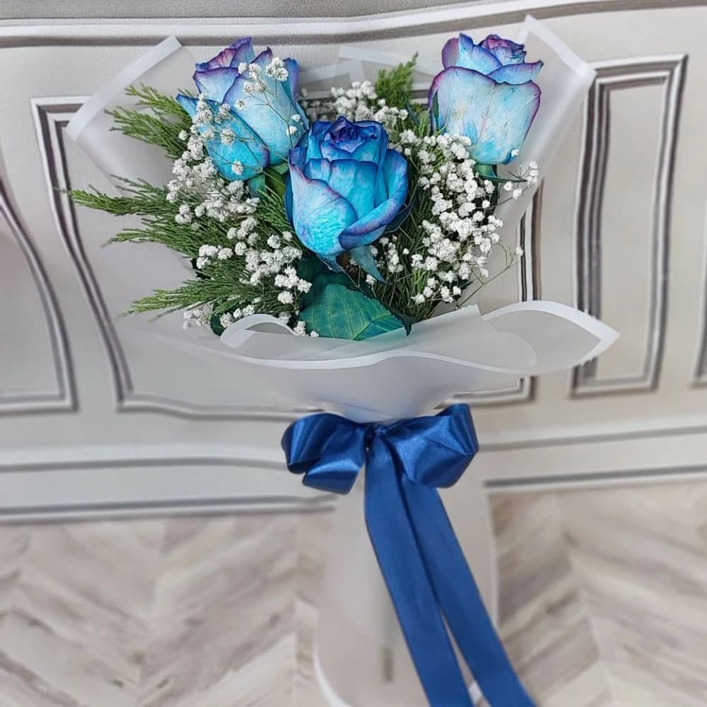 دسته گل رز ابی1 – آژار گل
