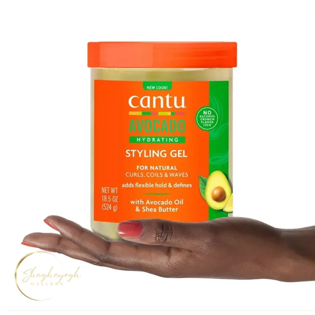 ژل حالت‌دهنده آبرسان حاوی روغن آووکادو و شی باتر کانتو ۵۲۴ گرم | Cantu Avocado Hydrating Styling Gel 524g — تصویر ۲