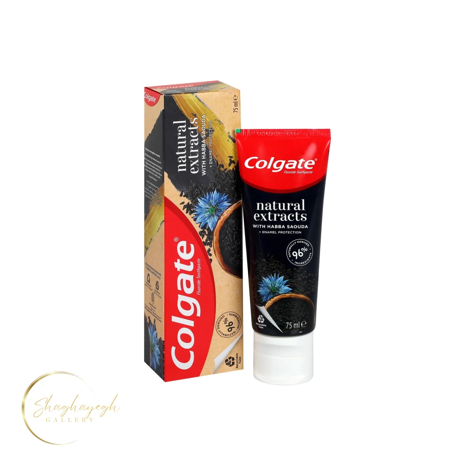 خمیردندان عصارههای طبیعی سیاهدانه کولگیت Colgate Natural Extracts Habba Saouda 75ml