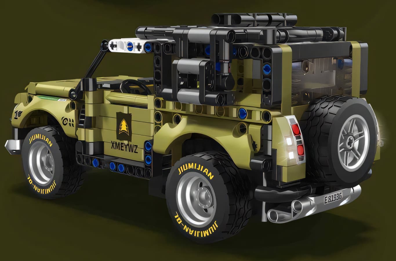 لگو ماشین لندرور مدل Land Rover برند ZHEGAO کد 6235 — تصویر ۳