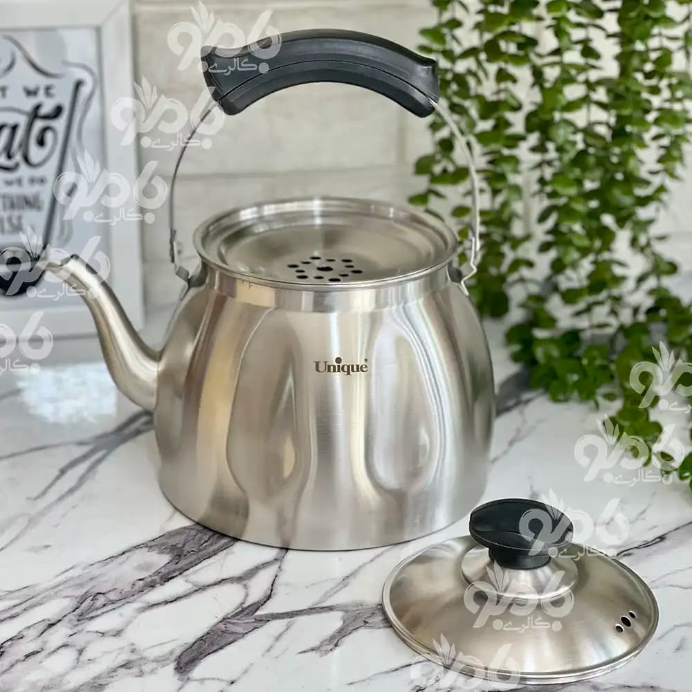 کتری استیل 3.5 لیتر لوله دار یونیک 7258 — تصویر ۶