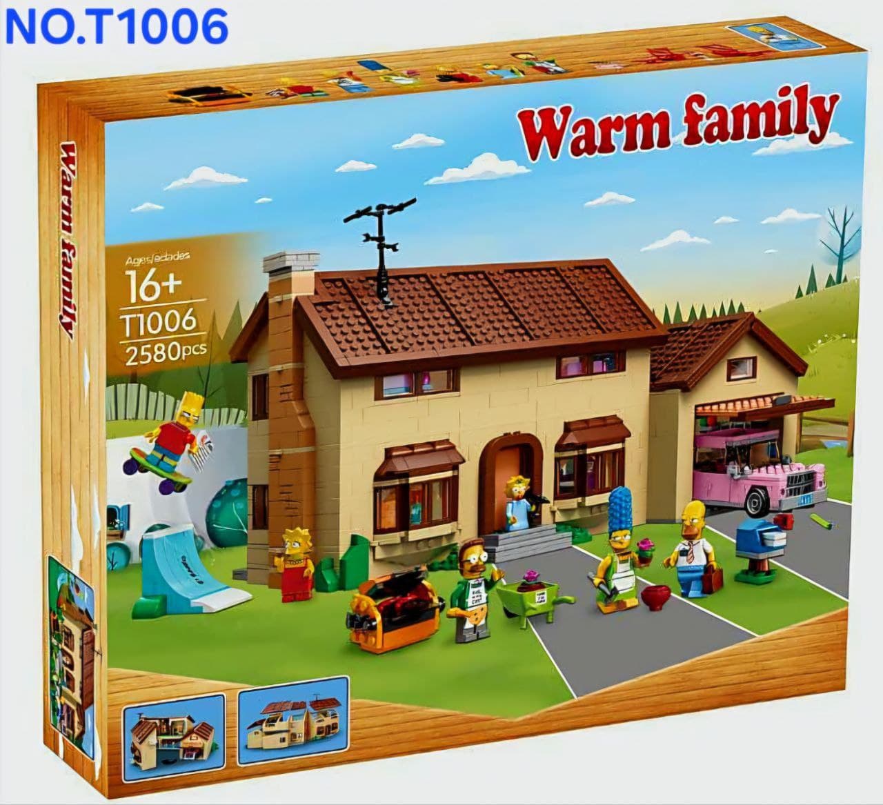 لگو خانه سیمسون مدل‏ Warm Family کد 1006