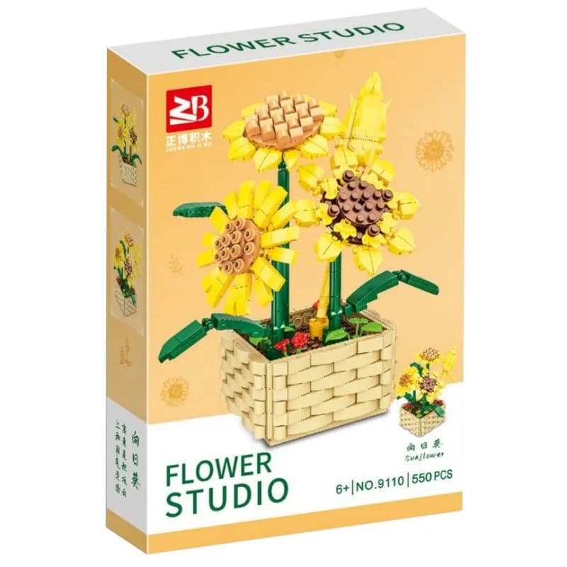 لگو گلدان آفتابگردان مدل Flower Studio کد 9110 — تصویر ۲