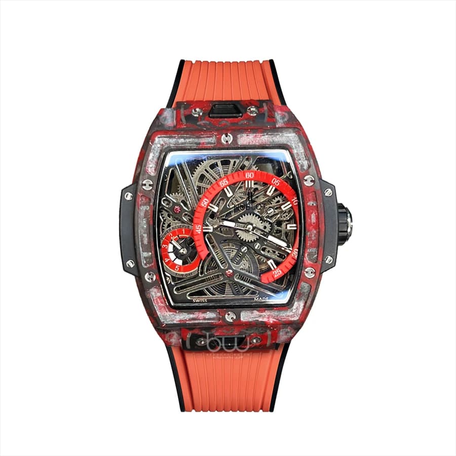 ساعت مچی هابلوت مدل Spirit of Big Bang Tourbillon Orange Carbon
