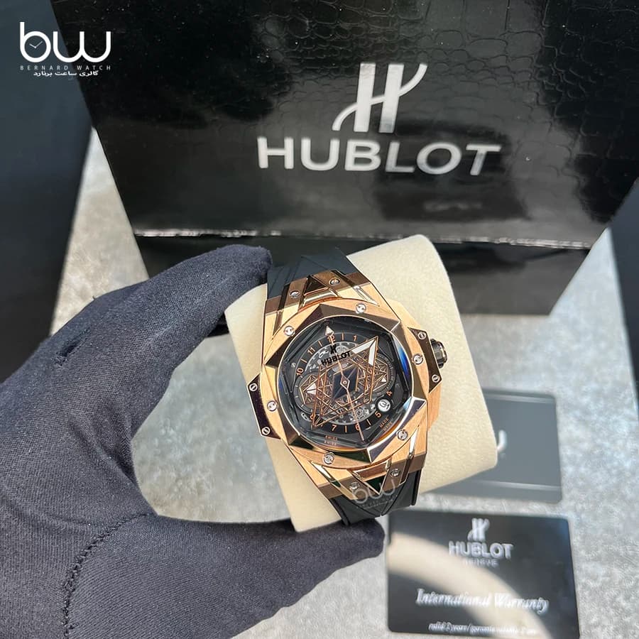 ساعت مچی هابلوت مردانه مدل Unico Sang Bleu II King Gold BD — تصویر ۲