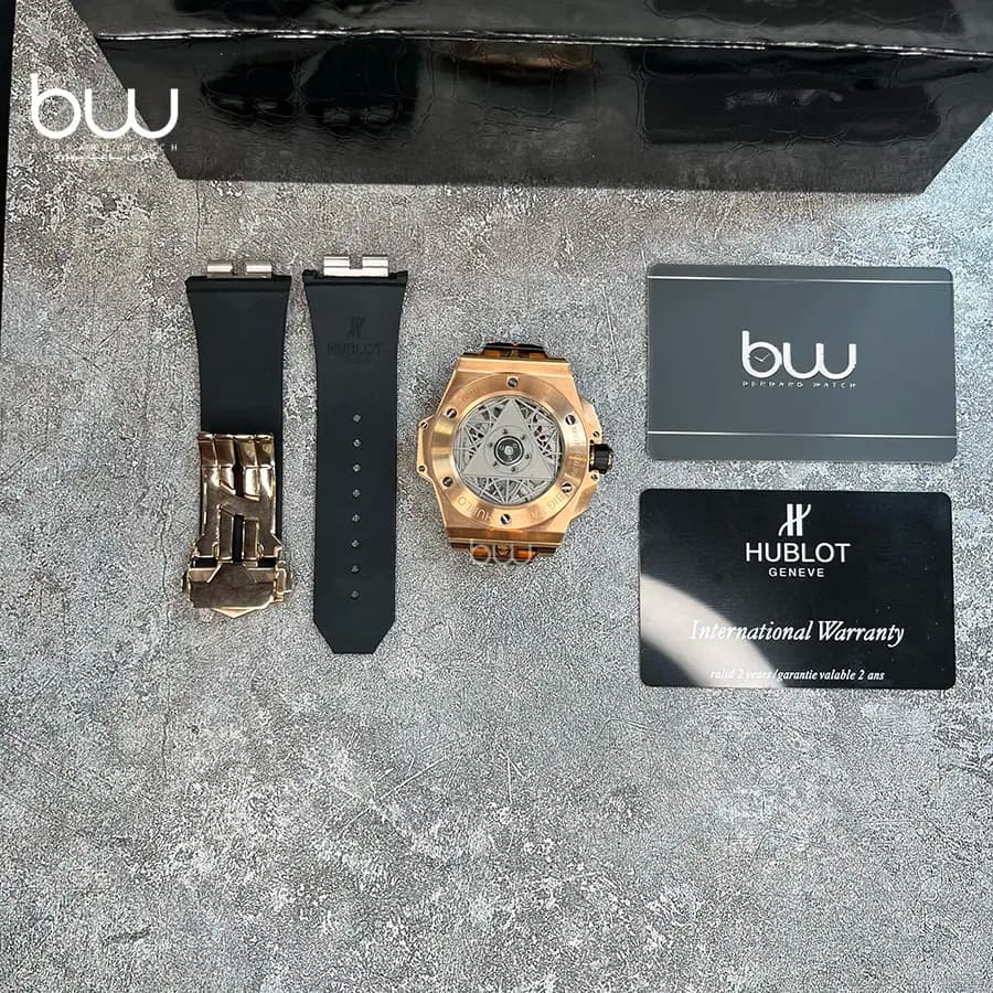 ساعت مچی هابلوت مردانه مدل Unico Sang Bleu II King Gold BD — تصویر ۵