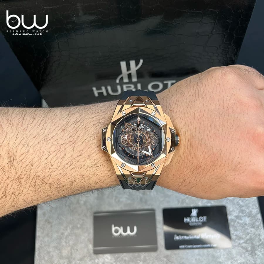 ساعت مچی هابلوت مردانه مدل Unico Sang Bleu II King Gold BD — تصویر ۶