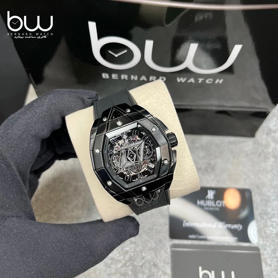 ساعت مچی هابلوت مردانه مدل Spirit of Big Bang Sang Bleu All Black — تصویر ۲