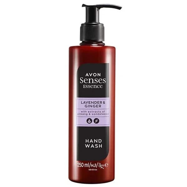 صابون مایع دست آون AVON اسطوخودوس و زنجبيل با عصاره جينسينگ و چوب صندل حجم 250 ميلي