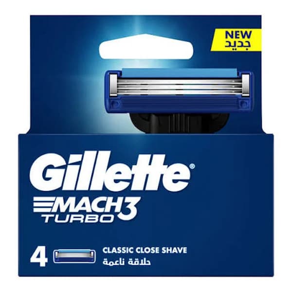 تیغ یدک ژیلت مچ 3 توربو 4 عددی