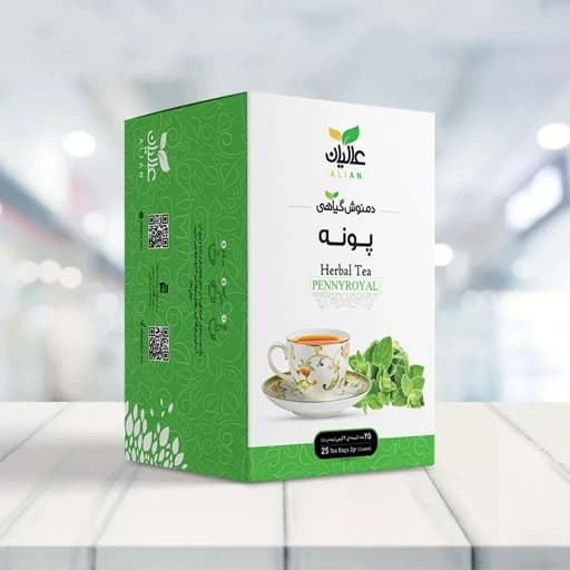 دمنوش پونه 25 عددی تی بگ عالیان آنتی بیوتیک
