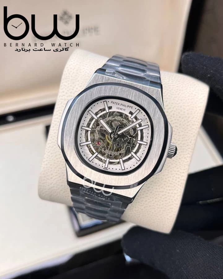 ساعت مچی پتک فلیپ اسکلتون سفید |Patek Philippe Nautilus Skeleton — تصویر ۲