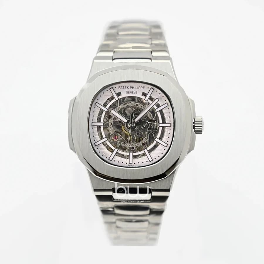 ساعت مچی پتک فلیپ اسکلتون سفید |Patek Philippe Nautilus Skeleton
