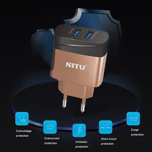 شارژر دیواری نیتو NITU NT-TC75 با کابل MicroUsb — تصویر ۲