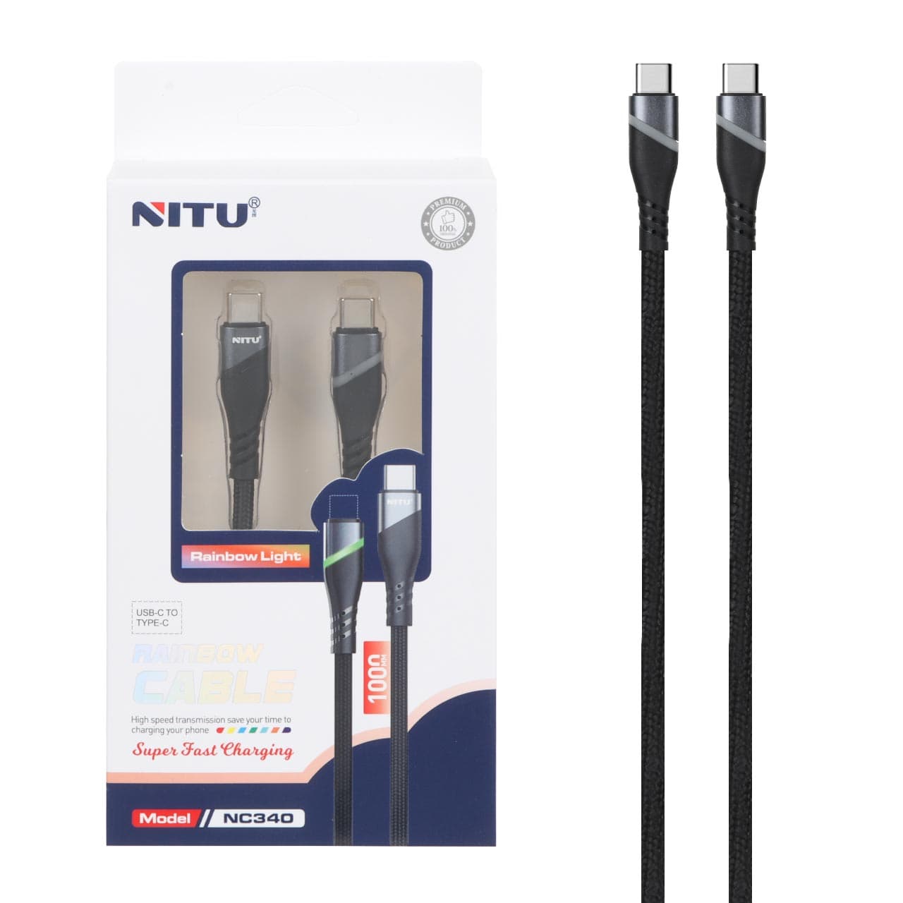 کابل تبدیل USB-C به USB-C نیتو مدل NC340