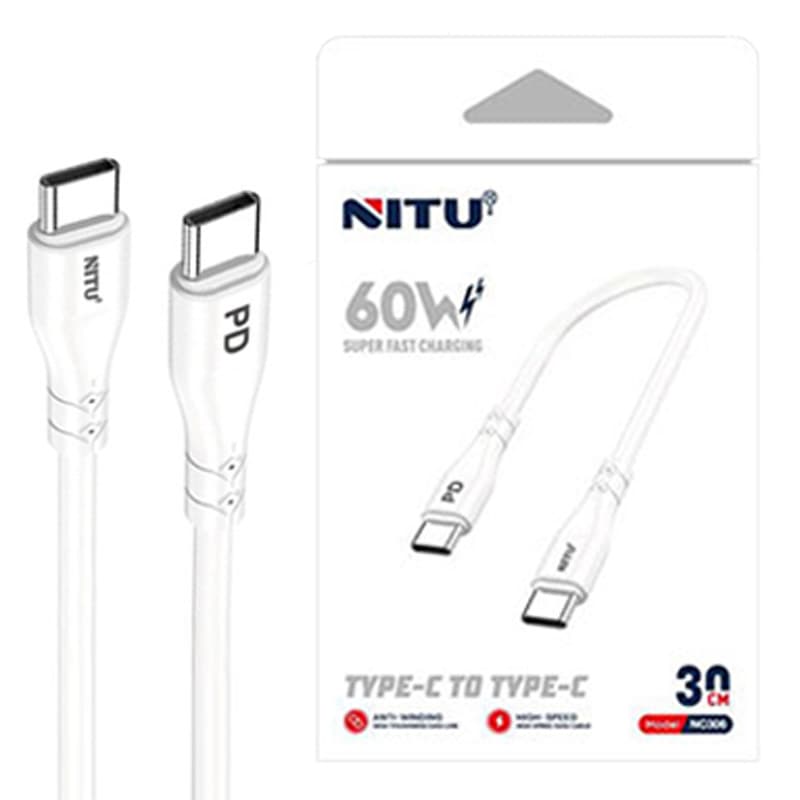 کابل تایپسی به تایپسی نیتو NITU NC306 طول 30 سانتیمتر — تصویر ۳