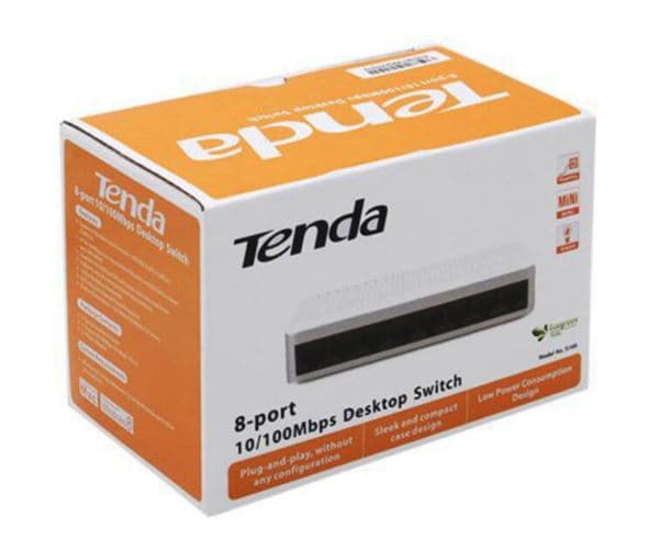 سوئیچ شبکه 8 پورت HUB SWITCH TENDA S108 — تصویر ۳