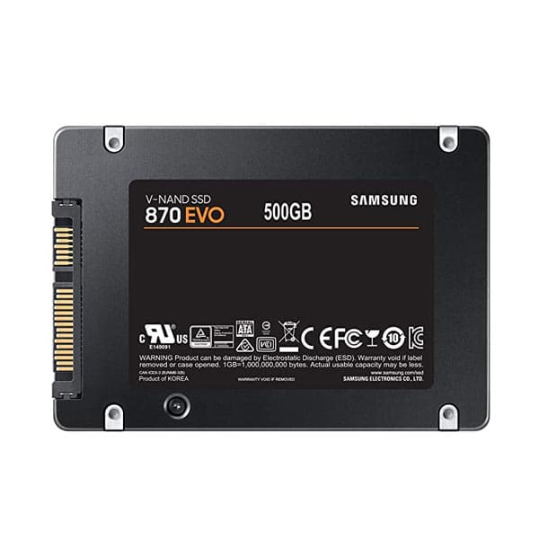حافظه SSD سامسونگ مدل EVO 870 ظرفیت 500 گیگابایت ** شرکتی ** — تصویر ۲