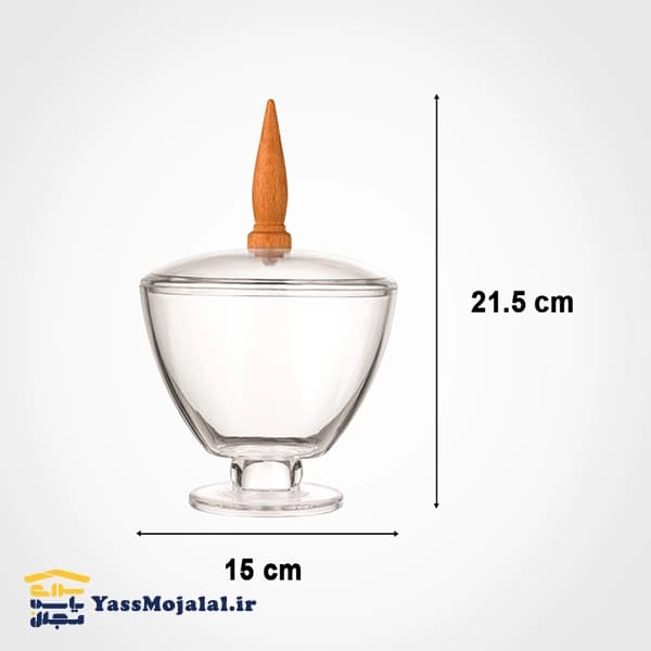 شکلات خوری پایه دار لیمون — تصویر ۳