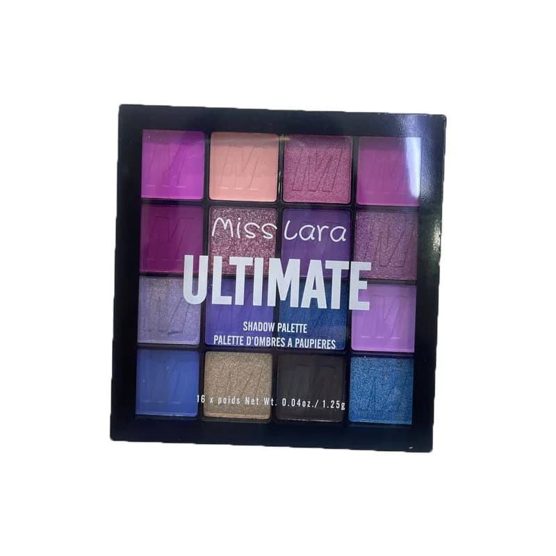 پالت سایه چشم Miss Lara مدل Ultimate با رنگهای بنفش و آبی