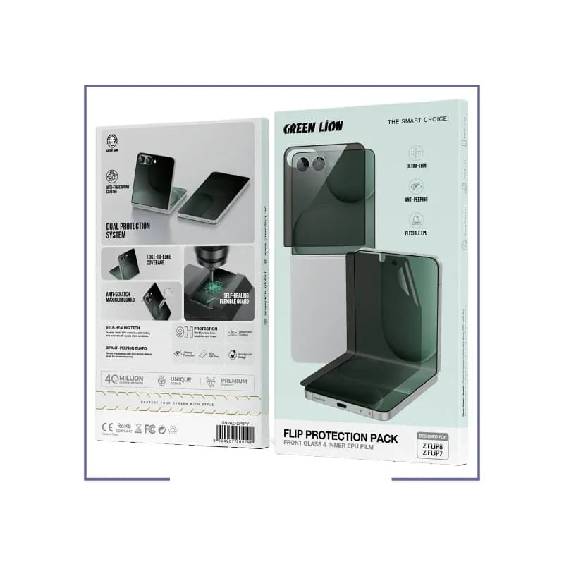 پک محافظ Z Flip 8 و 7 گرین لاین Green Lion GNPRZFLIP8PY — تصویر ۴