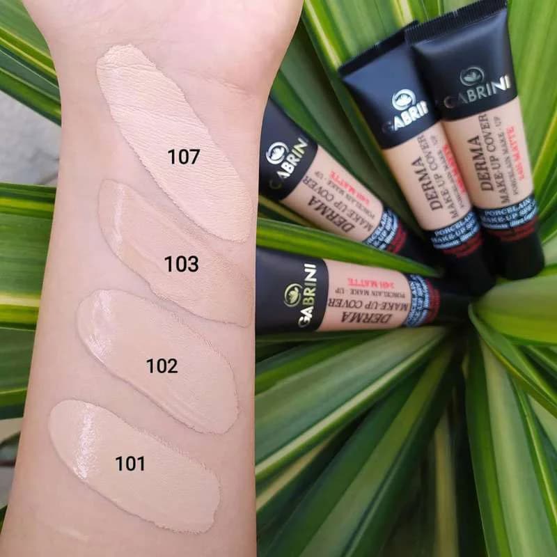 کرم پودر گابرینی مدل Gabrini Derma Make Up Cover همه شماره ها — تصویر ۲