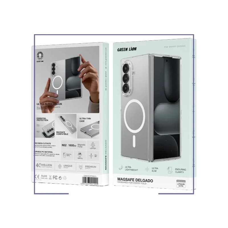 قاب محافظ مگ سیف Z Fold 8 Ultra گرین لاین Green Lion GNMGDZFD8UCL — تصویر ۷