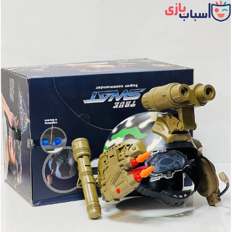 اسباب بازی جنگی مدل کلاه نظامی با لوازم A3_1261 — تصویر ۲