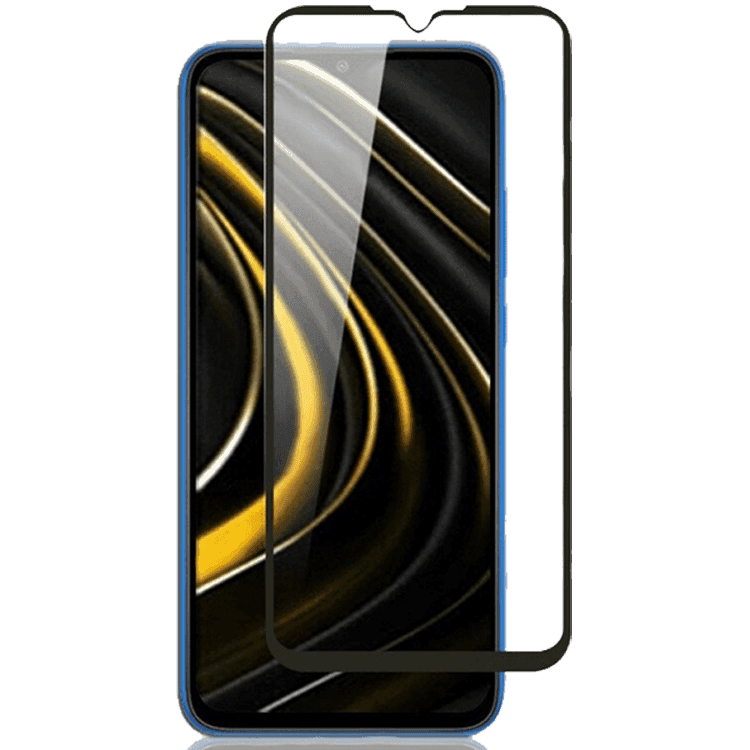 گلس گوشی شیائومی Xiaomi Poco M3 مدل تمام صفحهXiaomi Poco M3 Full Cover Glass Screen Protector