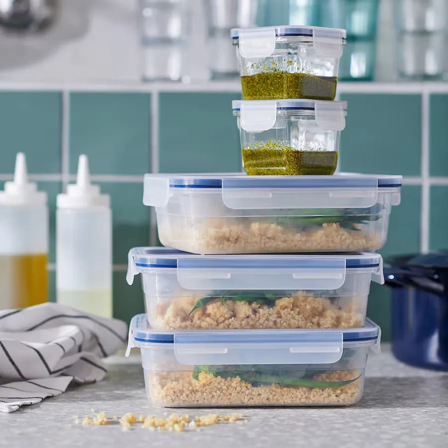 ظرف غذا ایکیا مدل IKEA 365+ پلاستیک/ مستطیل یک لیتر — تصویر ۳