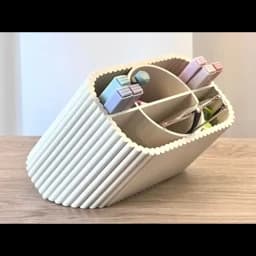نظمدهنده میز آرایش موجدار استند چندخانه لوازم آرایشی و اکسسوری — تصویر ۲