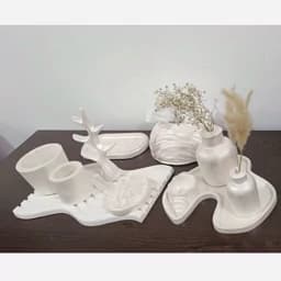 ست نظم دهنده لوازم آرایش،ست لوازم آرایش11تکه،ست نظم دهنده ی بتنی،ست 11تکه،ست دکوری میز آرایش — تصویر ۶