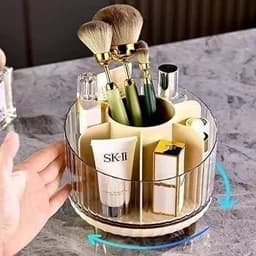 نظم دهنده لوازم آرایش چرخشی 360 درجه محصول بسیار باکیفیت وارداتی7جایگاه برای — تصویر ۵