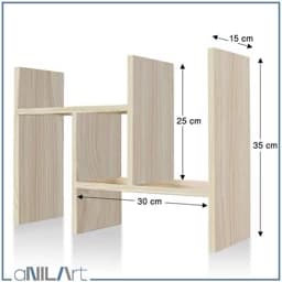 استند نظم دهنده رومیزی کتاب، لوازم التحریر و آرایش — تصویر ۵