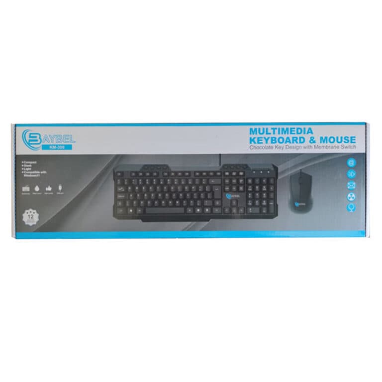 کیبورد و ماوس سیم دار BAYBEL KM-300 — تصویر ۲